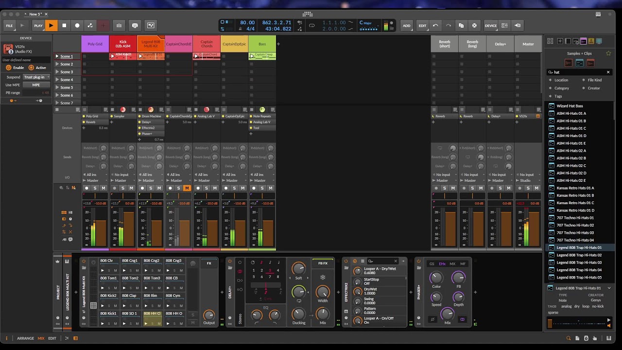 Generative music with #Bitwig grid