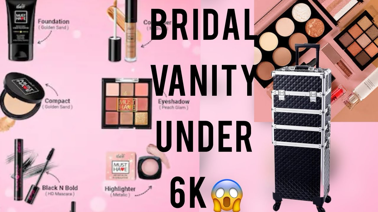 Bridal vanity under 6k | vanity under budget | ￼बहुत ही कम खर्च मैं वैनिटी कैसे बनाये | मेकअप 