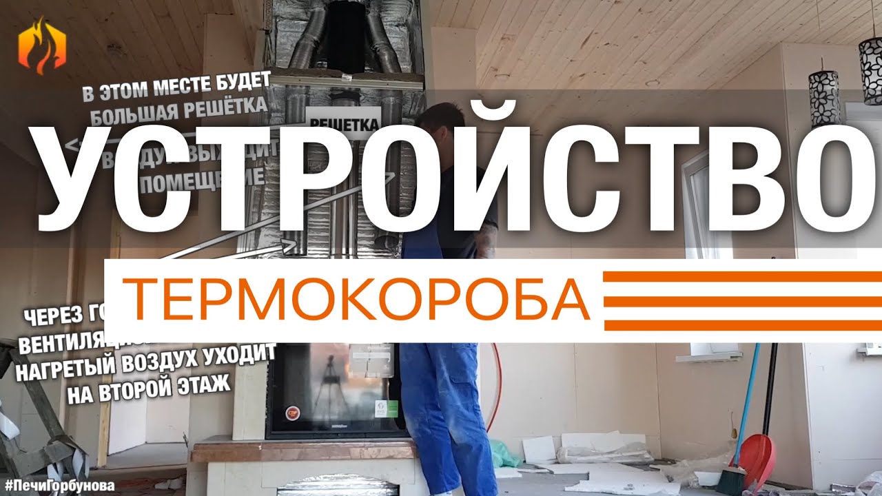 Монтаж камина от компании Печи Горбунова. Устройство термокороба. Как не допустить перегрев камина
