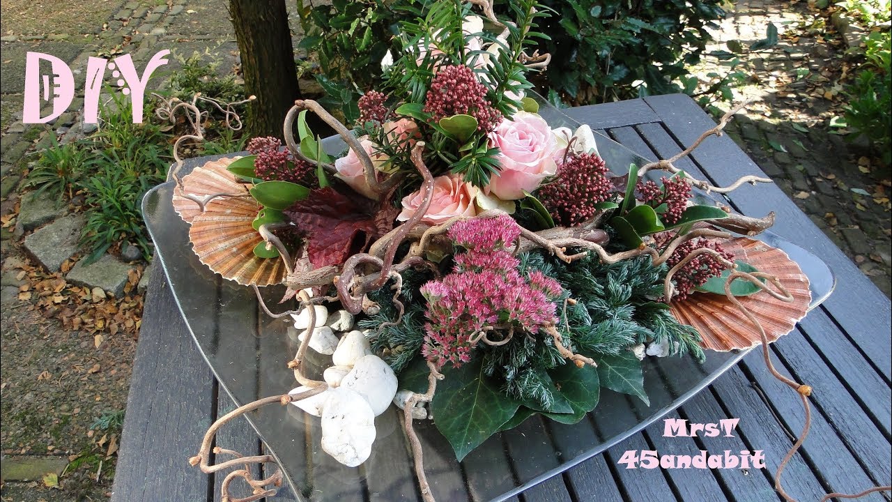 DIY - Herbstdeko selbermachen mit Materialien aus der Natur l Fall flowerarrangement l DekoideenLand