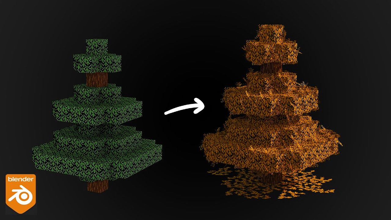 A Cozy Tutorial for Better Minecraft Trees in Blender
