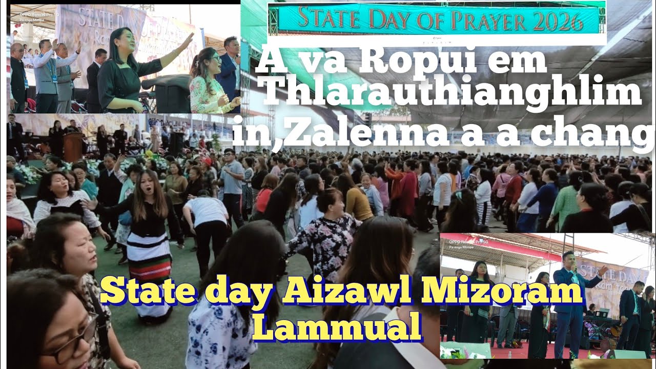 Bomb ang in,Thlarauthianghlim a Puakdarh..Aizawl Lammual ah..State day Aizawl city.feb ni 20/Friday