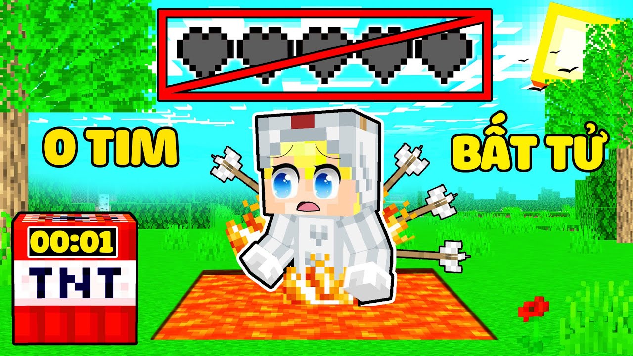 NẾU NHƯ TÔ GÀ KHÔNG CÒN TRÁI TIM TRONG MINECRAFT KHIẾN SINH TỐ BẤT NGỜ * NẾU TÔ GÀ TRỞ NÊN BẤT TỬ