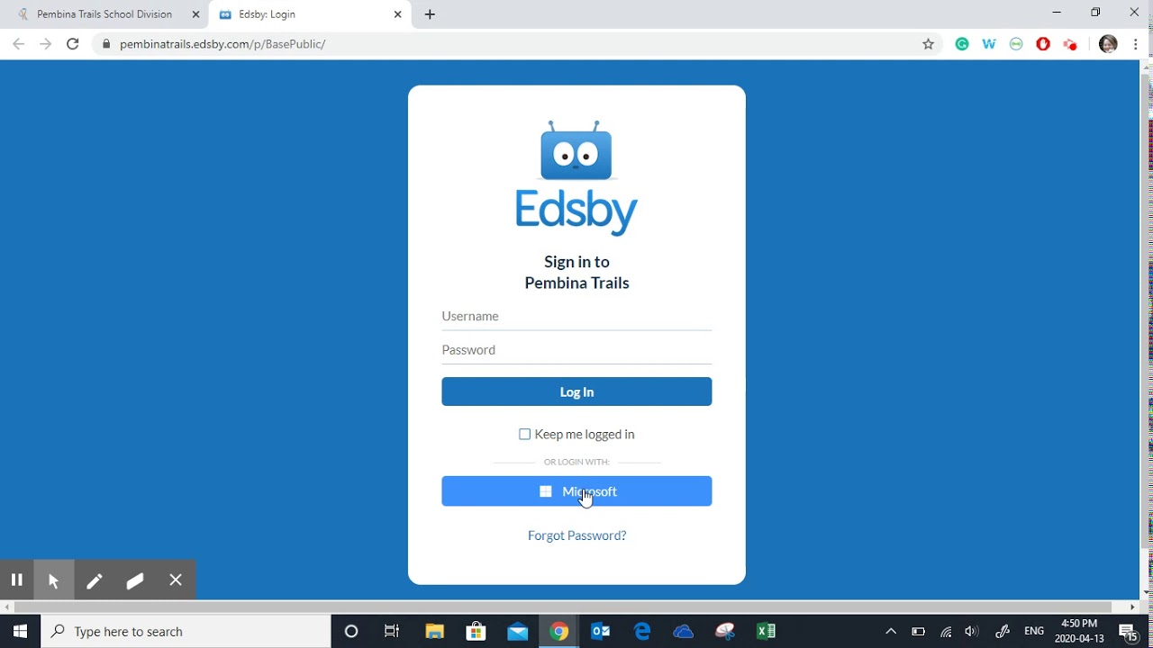 Student Computer Login to Edsby - Pembina Trails
