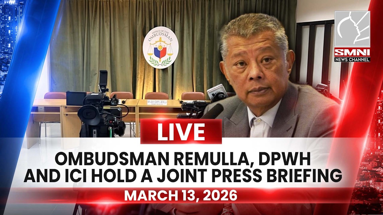 LIVE: Ombudsman Remulla, DPWH and ICI hold a joint press briefing | March 13, 2026