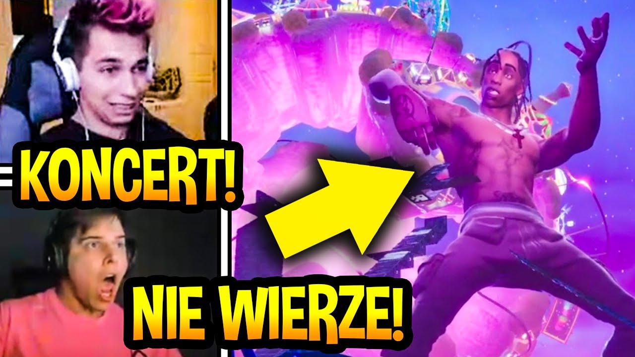 STREAMERZY REAGUJĄ NA *KONCERT* TRAVISA SCOTTA W FORTNITE! & ( SHOTY FORTNITE )