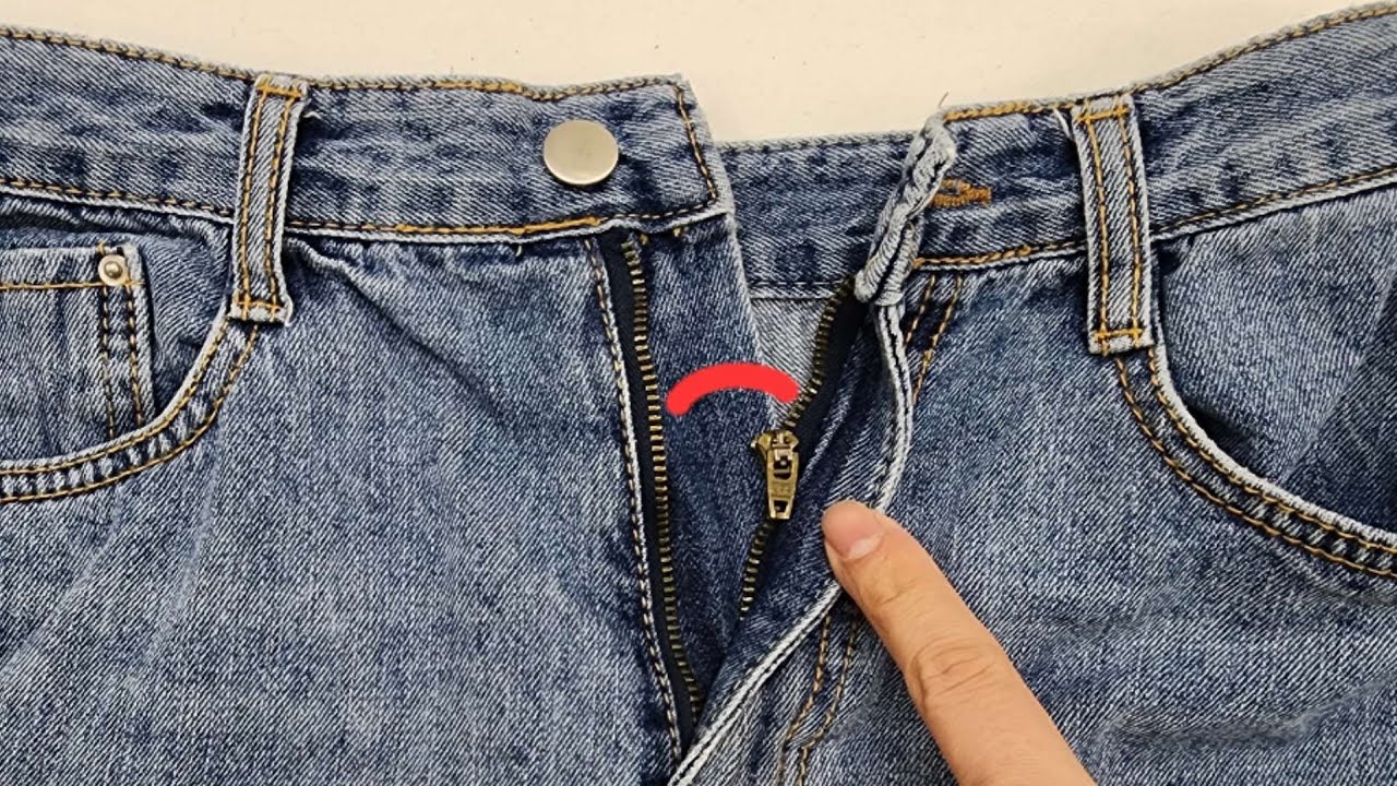 고장난 지퍼 감쪽같이 고치는 법/지퍼 머리가 빠졌을 때 수리 방법