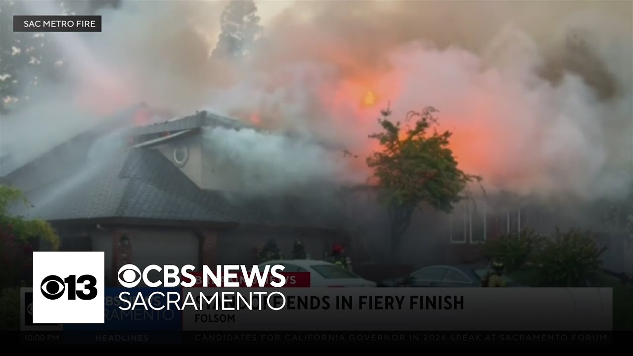 Standoff ends in fiery finish in Folsom