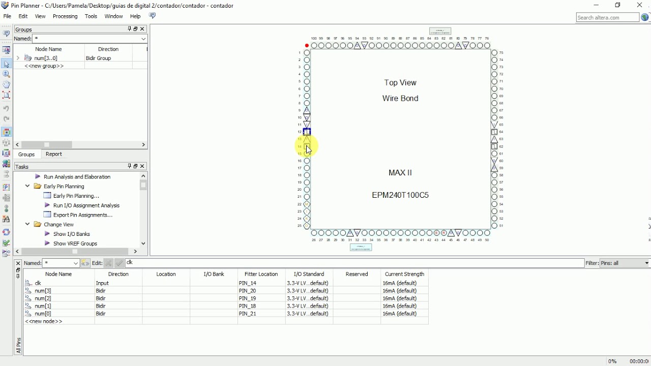 uso de pin planner