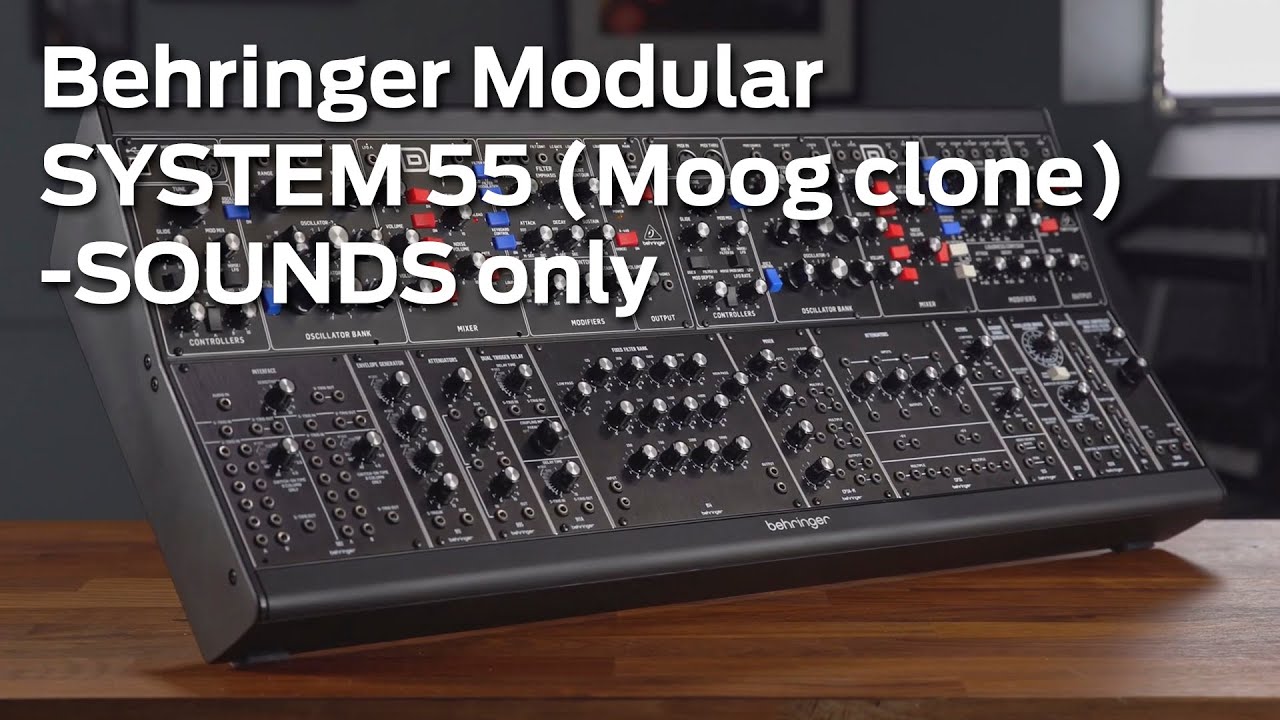 Behringer System 55 (Moog clone) - Only Sounds / S&oacute;lo Sonidos