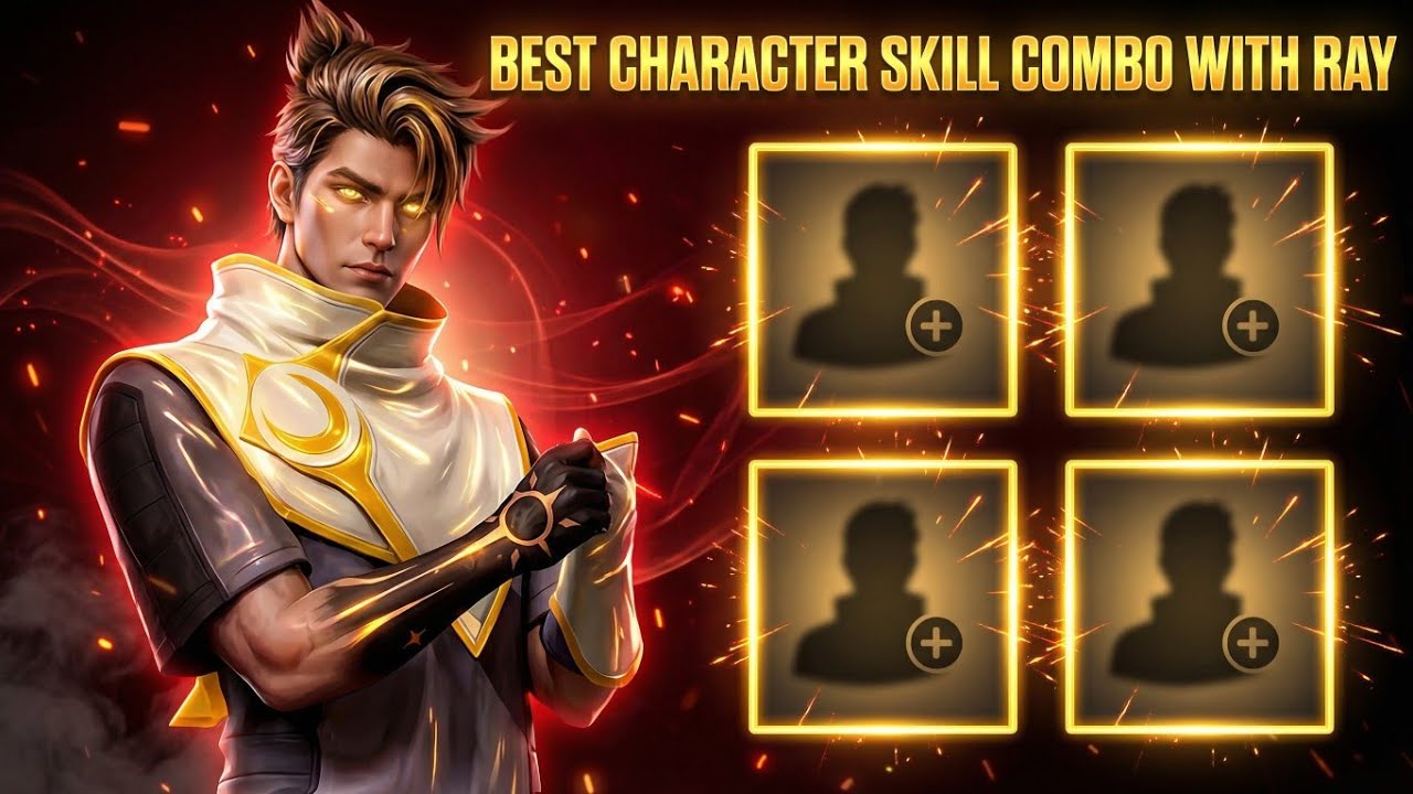 BEST NEW RAY CHARACTER SKILL COMBINATIONS 🔥 (Free Fire OB53)