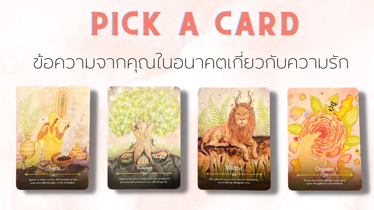 ข้อความเกี่ยวกับความรักจากคุณในอนาคต รูปแบบความสัมพันธ์และลักษณะเนื้อคู่ (ละเอียด) - Pick a card💏❤️
