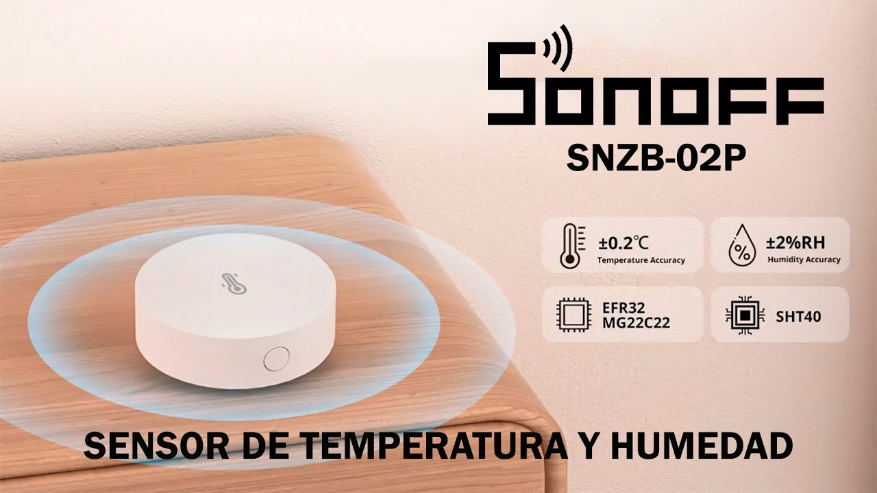 Sensor temperatura y humedad SONOFF SNZB-02P