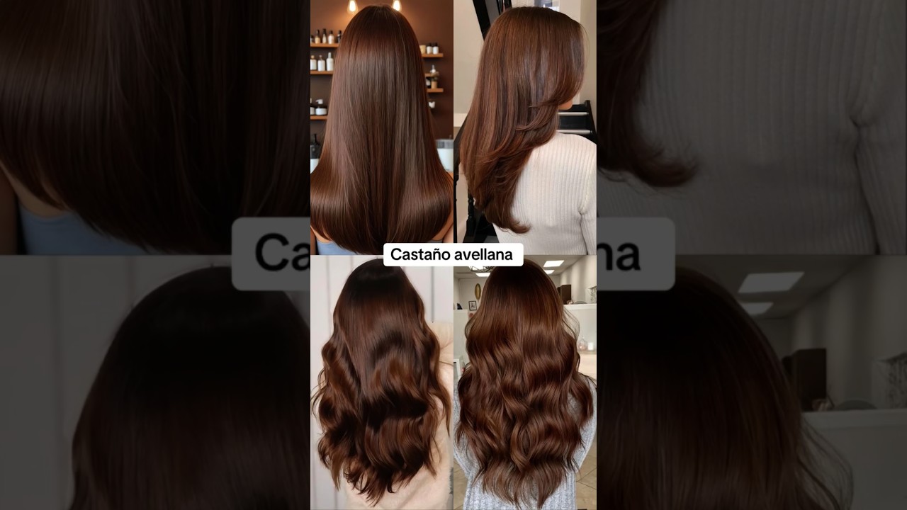 Tonos CASTA&Ntilde;OS en tendencia 2025#hair #hairstyle #belleza #colordecabello #tendencias #shortvideo