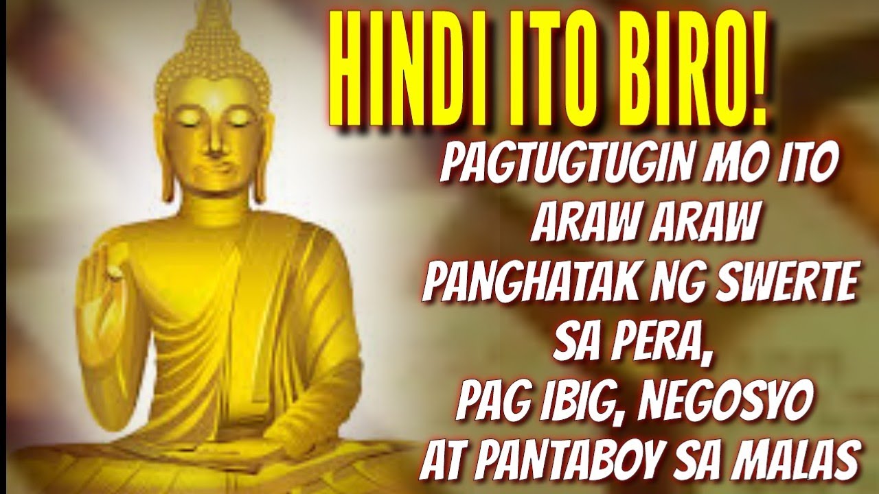 PAGTUGTUGIN MO ITO ARAW ARAW PANGHATAK NG SWERTE SA PERA, PAG IBIG AT NEGOSYO