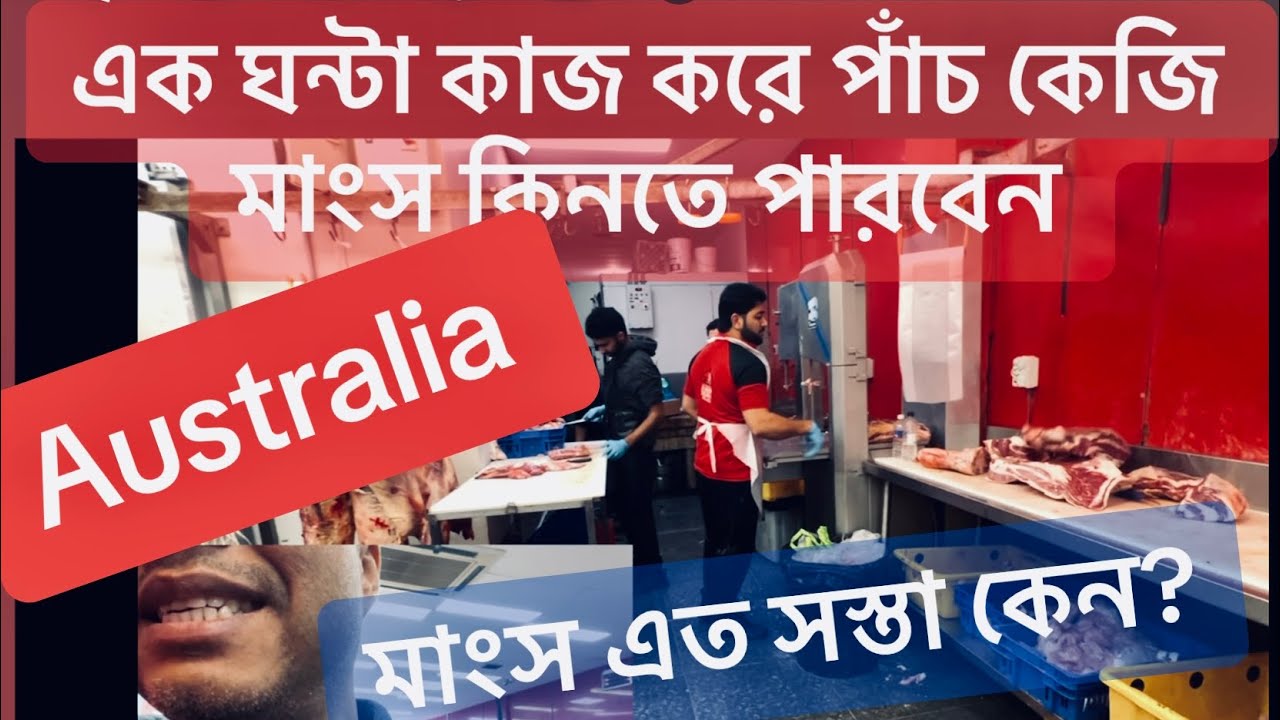 Australia তে মাংস এত সস্তা কেন ? Grocery cost in Sydney, Life in Australia, Rakib