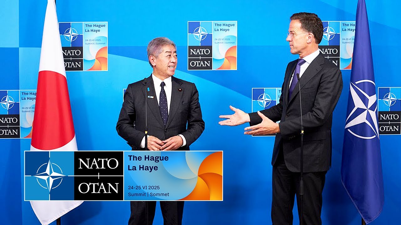 NATO Secretary General with the Foreign Minister of Japan 🇯🇵 Takeshi Iwaya, 24 JUN 2025