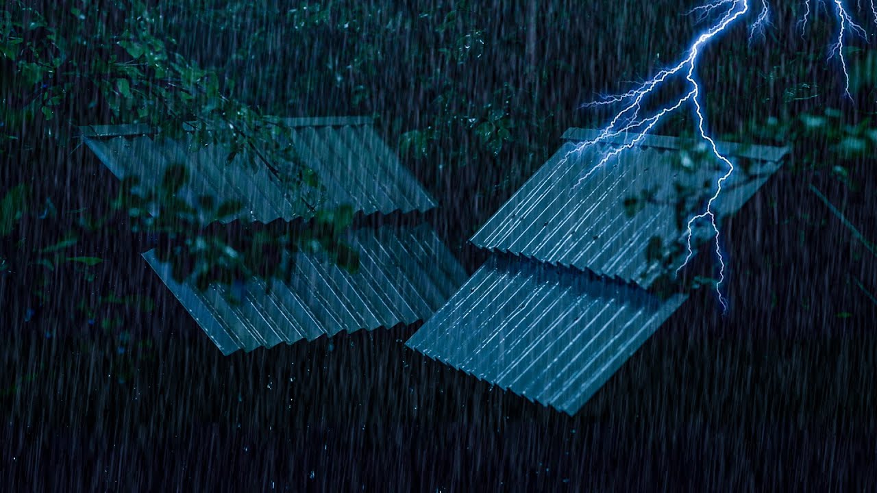 INSTANT Deep Sleep: Heavy Rain & Thunder On Roof | Soothing Rain Sounds for Insomnia Relief