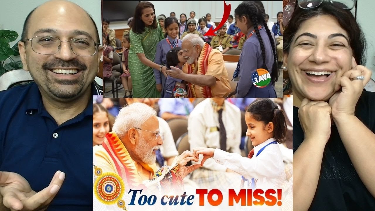 PM Modi's Special Rakhi Moments @7LKM with his adorable friends💖!