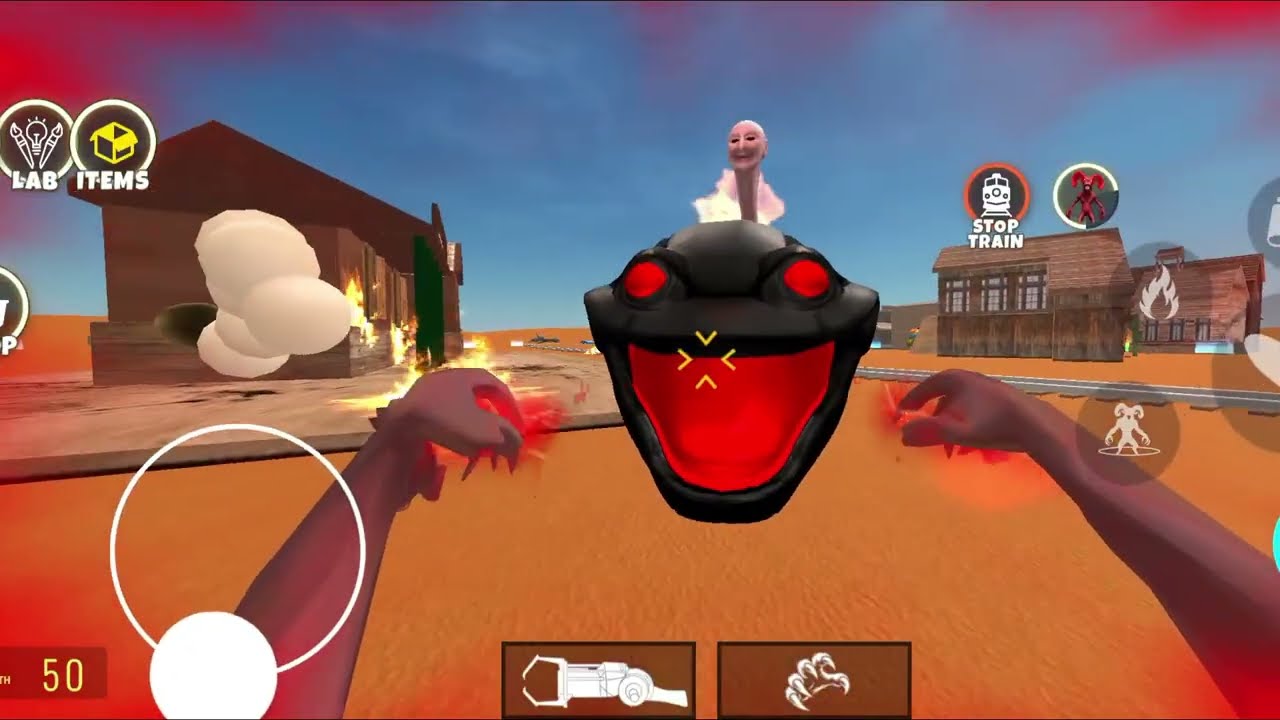 NEW UPDATE 10.9.3 Nextbot in Playground mod GOO GOO GAGA WORM vs TRAIN in Garry's Mod!