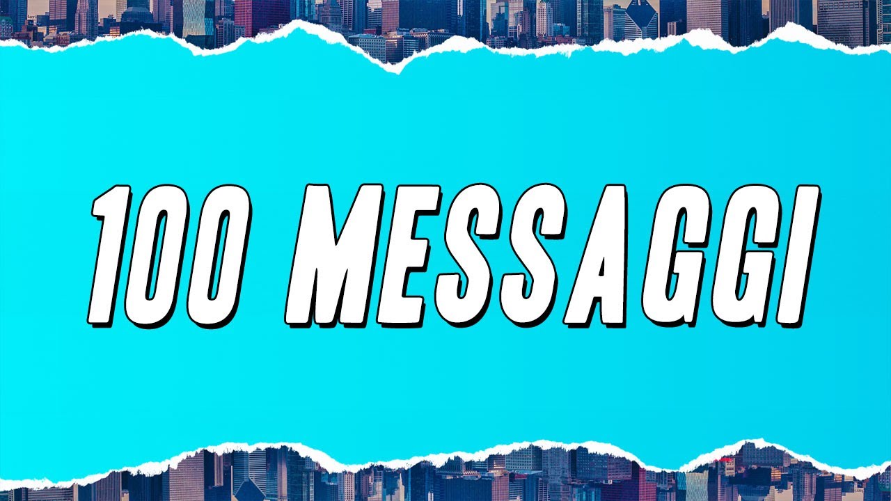 Lazza - 100 MESSAGGI (Testo)