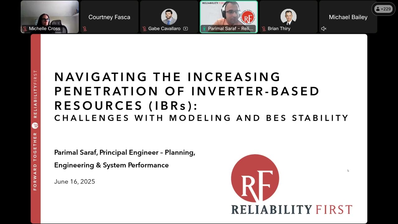 Navigating the increasing penetration of IBRs June 2025 Tech Talk