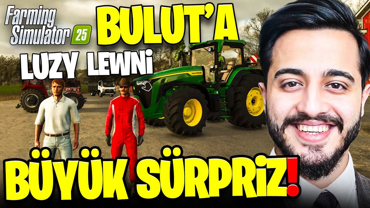 LUZY ve LEWNİ İLE BULUTA DEV TRAKTÖR ALDIK! BÜYÜK SÜRPRİZ! Farming Simülatör 25 #16