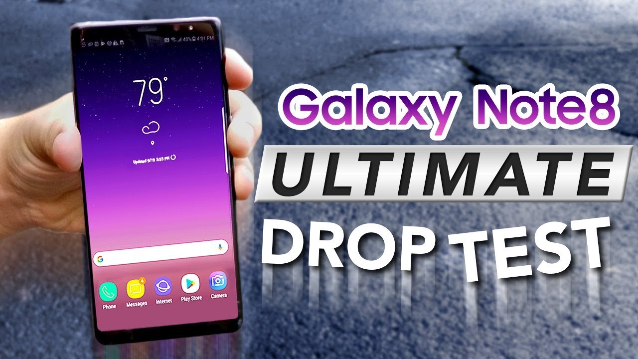 GALAXY NOTE 8 ULTIMATE DURABILITY DROP TEST! 10 DROPS!