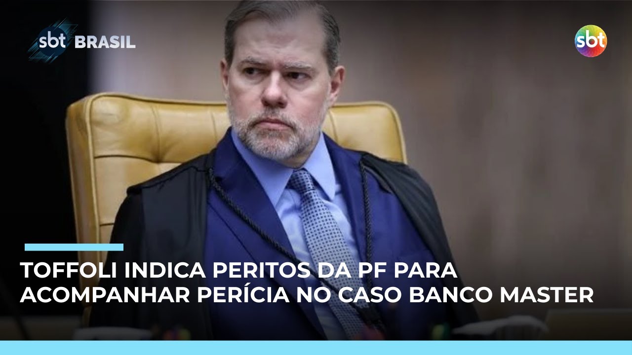 Banco Master: Toffoli indica peritos da PF para an&aacute;lise de material apreendido | #SBTBrasil