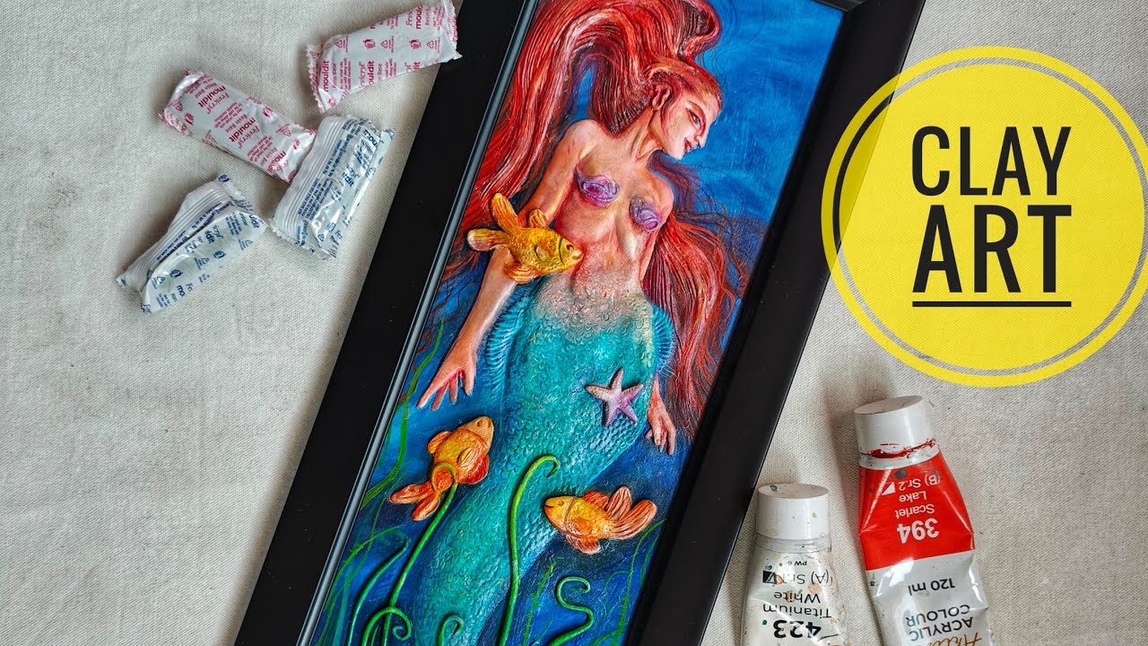 3D Painting With Mouldit Clay | Clay Art | Clay Painting |