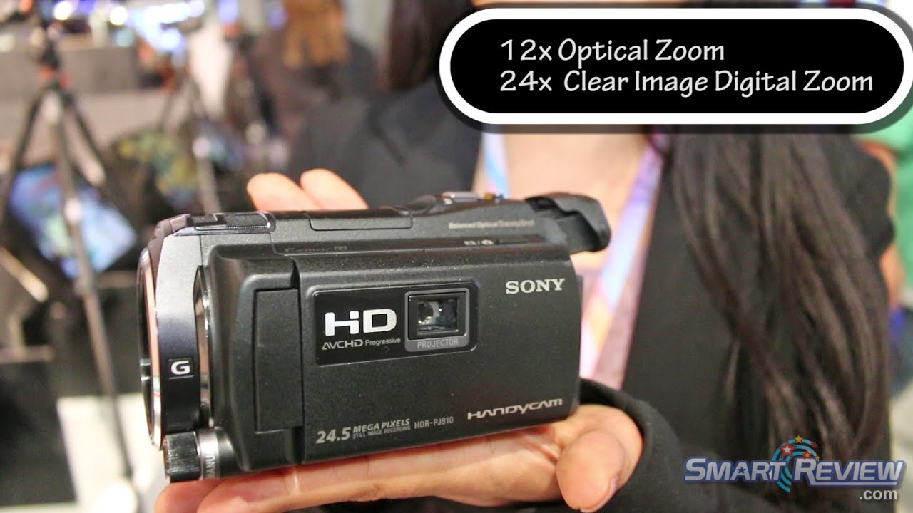 CES 2014: Sony Handycam HDR-PJ810 Projector Camcorder | WiFi | PJ810/B | Balanced Optical SteadyShot