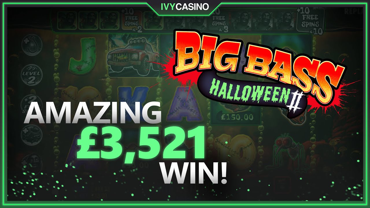 SPOOKY SLOT WIN! £3,521 CASH DROP on Big Bass Halloween II 👻