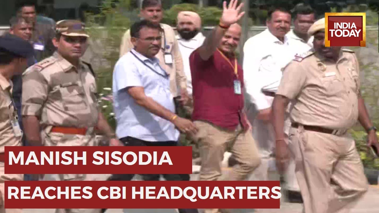 Delhi Deputy CM Manish Sisodia Reaches CBI Headquarters For Questioning In the Delhi Excise Policy