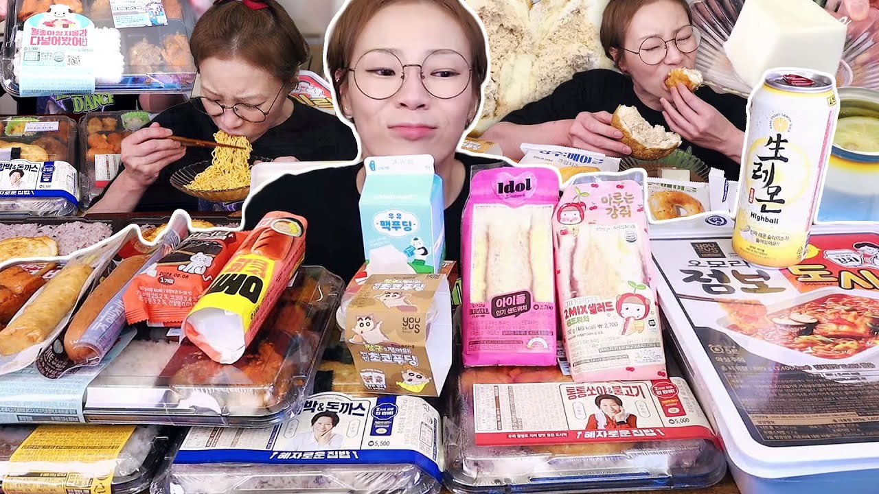 🌟편의점 특집🌟 유행은 내가 닫는다❗❗ 오모리 점보도시락 +생레몬하이볼 +각종 도시락들에 디저트들까지~!! 240530/Mukbang, eating show