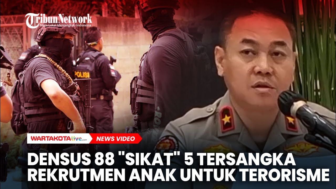 Densus 88 Amankan 5 Tersangka Rekrutmen Anak untuk Terorisme Sepanjang 2025