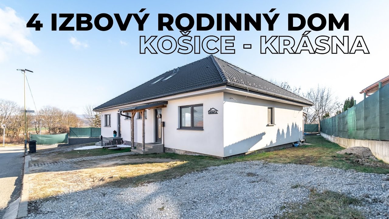 NA PREDAJ 4 IZBOVÁ NOVOSTAVBA RODINNÉHO DOMU | POZEMOK 381m² | KOŠICE - KRÁSNA