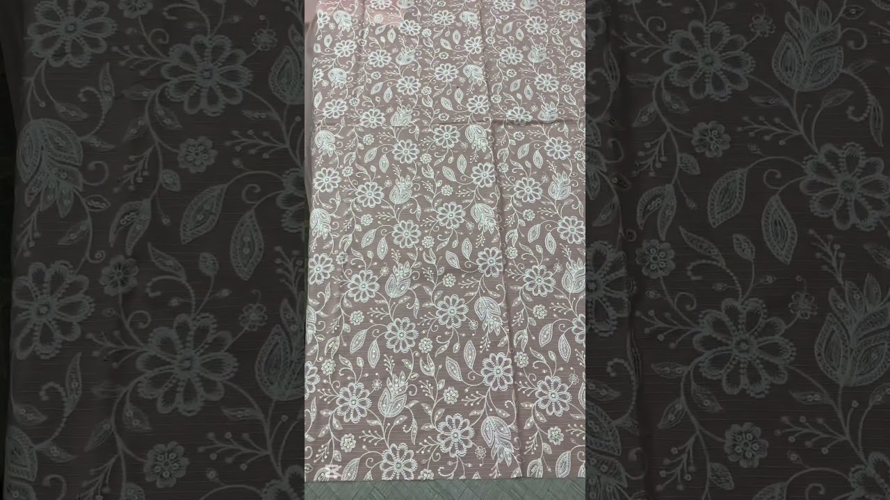 Daraksha heavy embroidered Chiken kari front with embroidery 🪡 lawn voil Dupatta