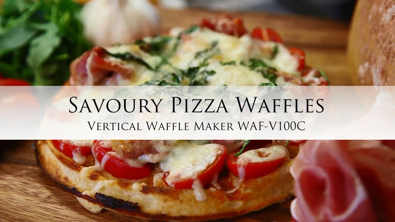 Savoury Pizza Waffles using the Vertical Waffle Maker (WAF-V100C)