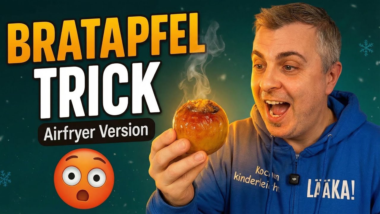 Apfel im Airfryer 🍎🔥 | einfacher Nachtisch in unter 10 Minuten  - heute bei uns im Ninja Speedi