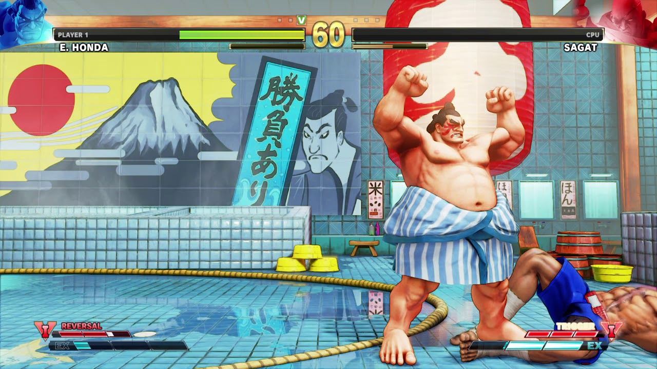 STREET FIGHTER V E.Honda vs Sagat