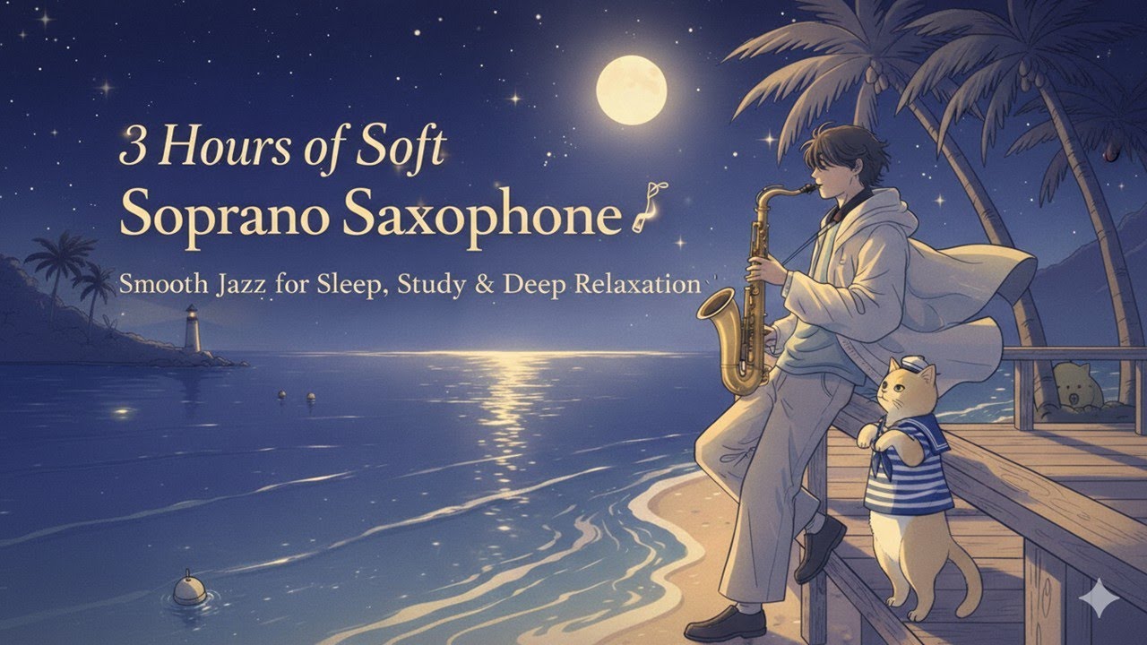3 Hours of Soft Soprano Saxophone 🎷 | Jazz for Sleep & Relaxation