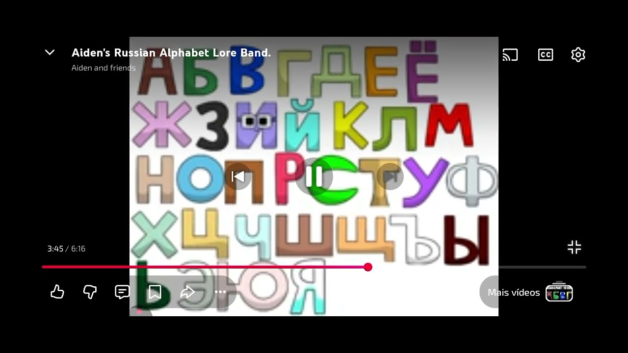 Russian alphabet lore band