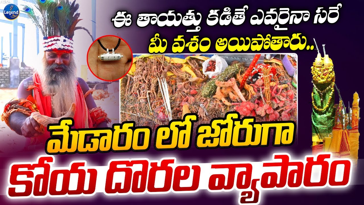 మేడారం లో జోరుగా కోయ దొరల వ్యాపారం | Medaram Samakka & Saralamma Jathara | Legend Tv