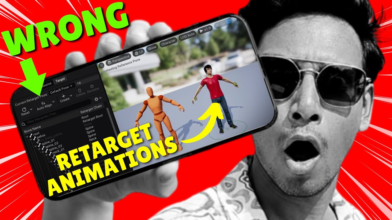 Retarget Animations Problem for Own Mesh in GASP | Unreal Engine 5