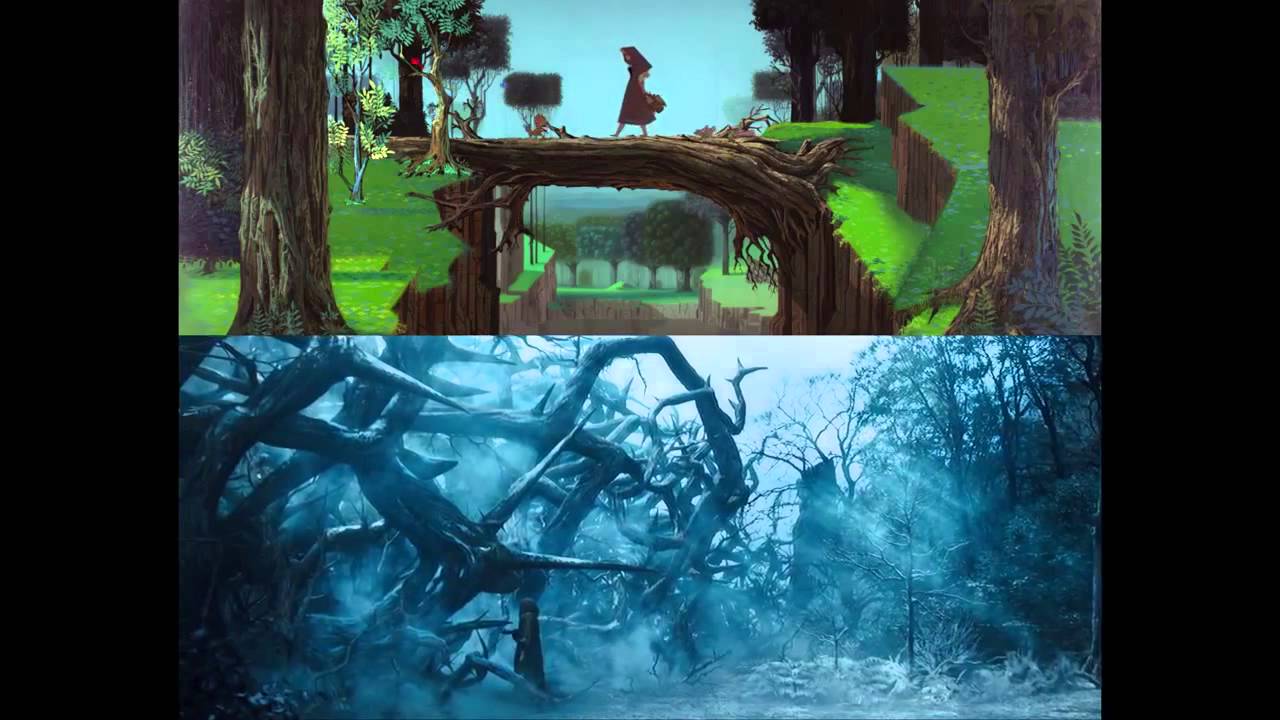 Disney Maleficent Trailer - Original Animated Sleeping Beauty Vs.New Maleficent Scenes - HD