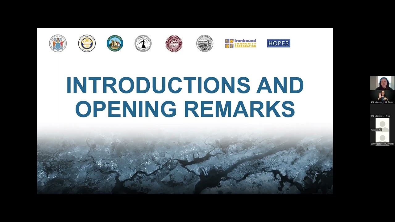 Resilient Northeastern NJ - Jersey City Community Meeting - Introductory Presentation