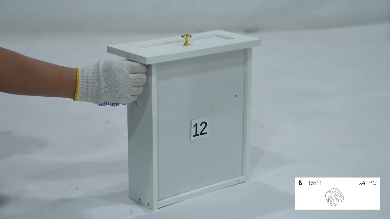 Dressing Table with 3-Tier Storage Trolley Installation Video
