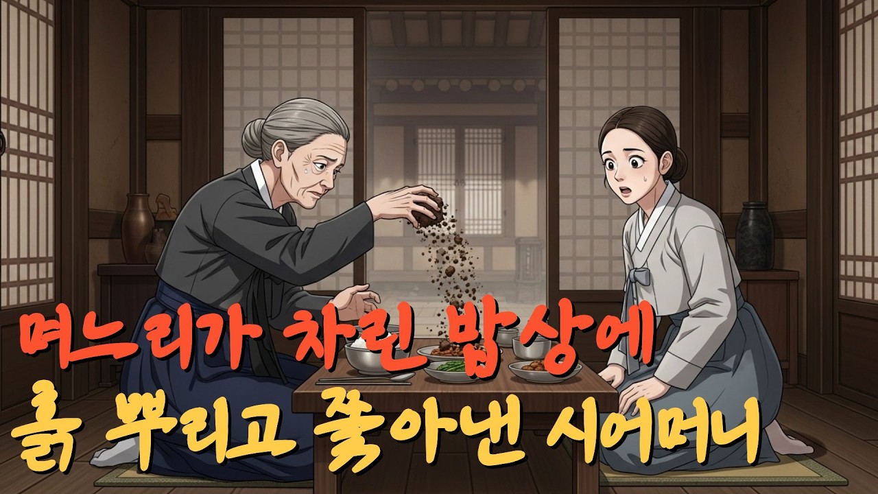 며느리가 차린 밥상에 흙 뿌리고 쫓아낸 시어머니 야담 | 야사 | 옛날이야기 | 오디오북