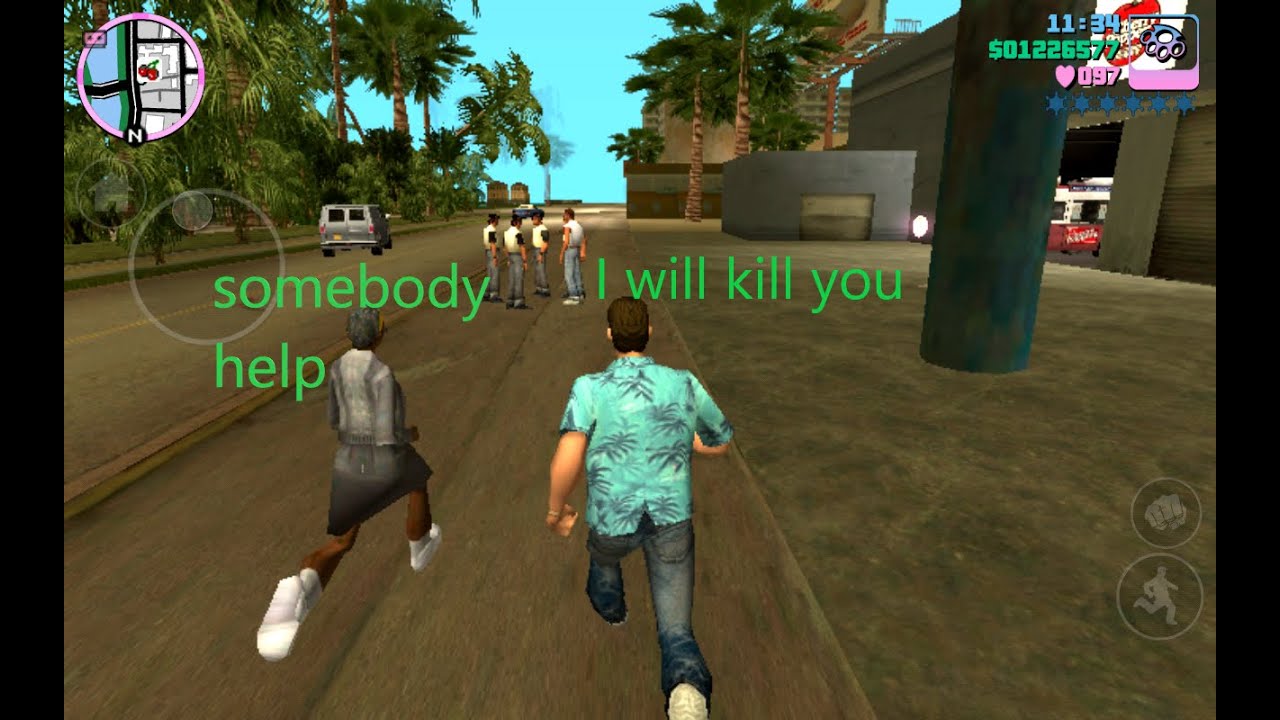 Trolling female npc in gta vice city