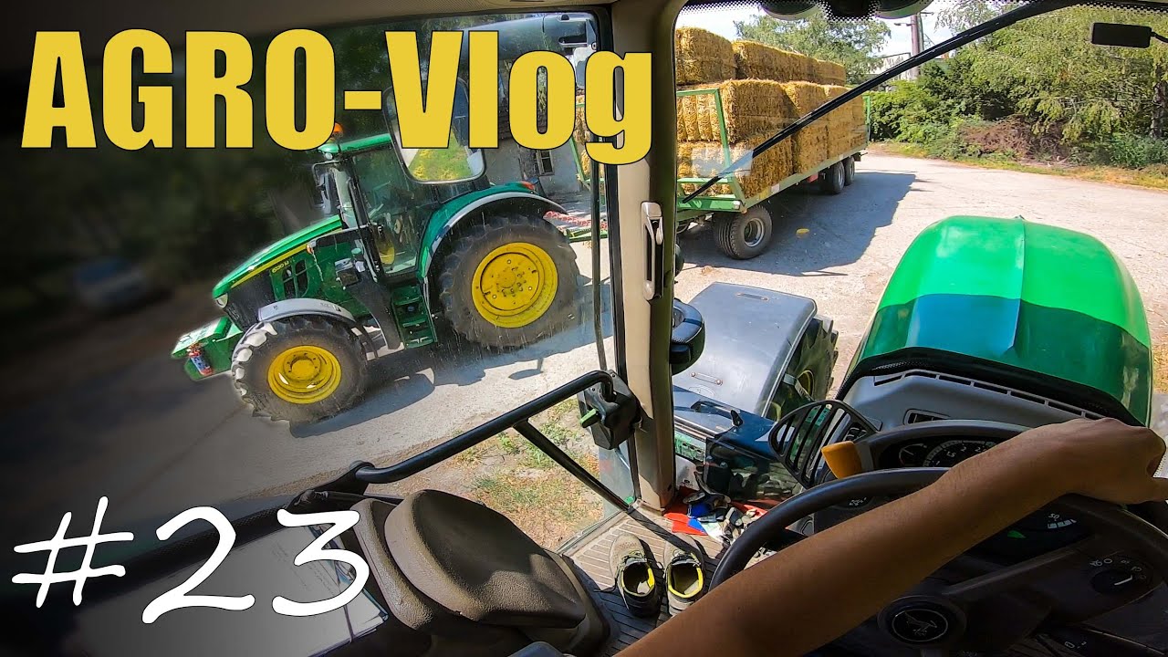AGRO-Vlog #23 Odvoz balíkov s John Deere 7530 Premium 🌾